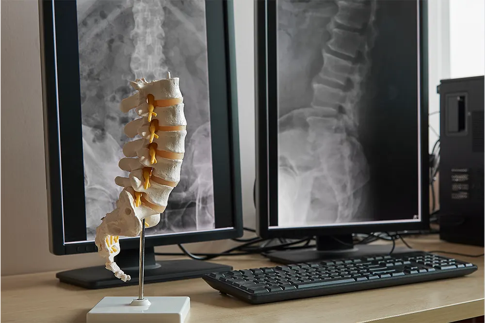 Spinal Structure on Table