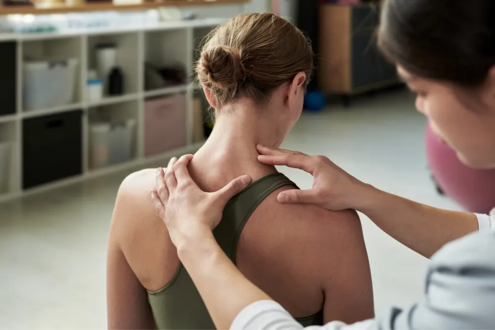 Gentle upper cervical chiropractic adjustment